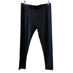 PRIMARK Leggings Black Vegan Faux Leather Cropped Pull On Size 10